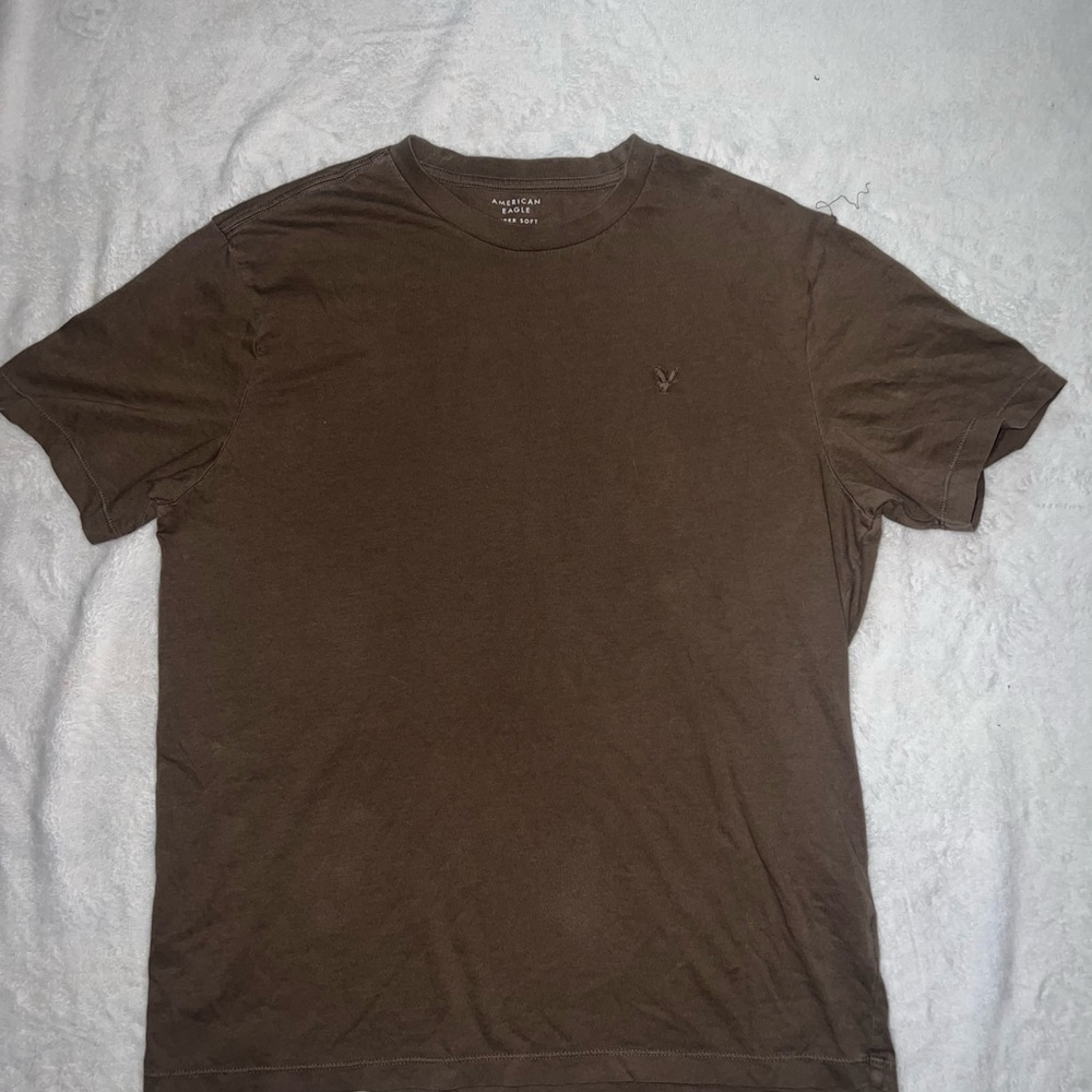 American Eagle Outfitters Dark Brown Short Sleeve Tee